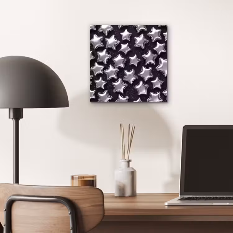 Aluminium schilderij - Sterren - Glanzend - Patroon — 6