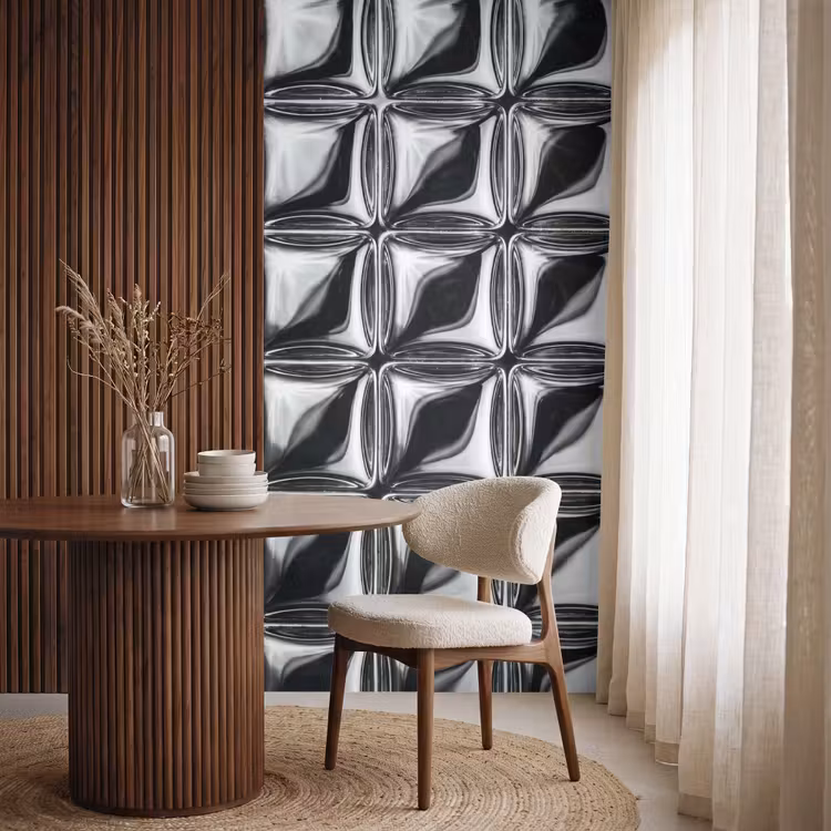 Behang - Patroon - Abstract - Zwart-wit — 4