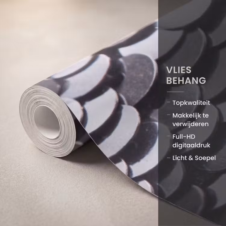 Behang - Pailletten - Zilver - Patroon — 3