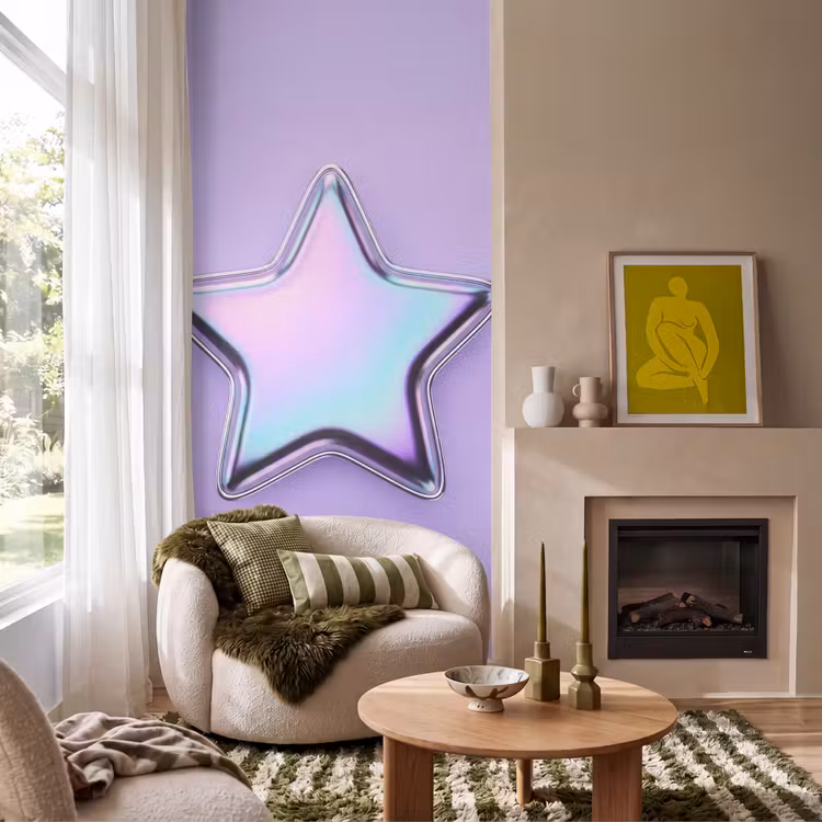 Behang - Ster - Holografisch - Modern — 1
