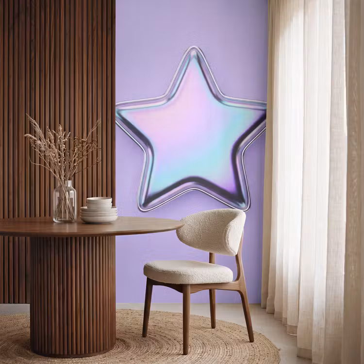 Behang - Ster - Holografisch - Modern — 4