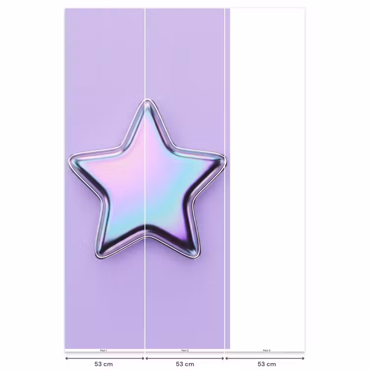 Behang - Ster - Holografisch - Modern — 6