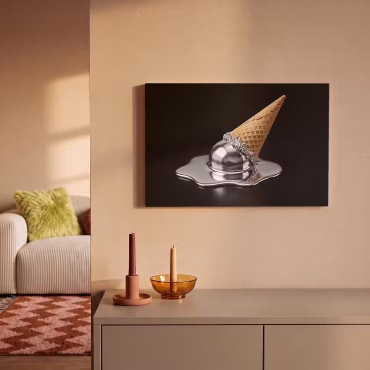 Canvas schilderij - IJs - Metaal - Abstract — 1