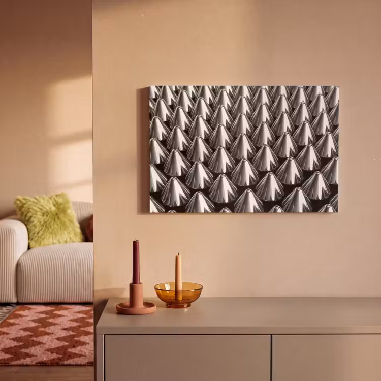 Canvas schilderij - Metalen kegels - Patroon — 1