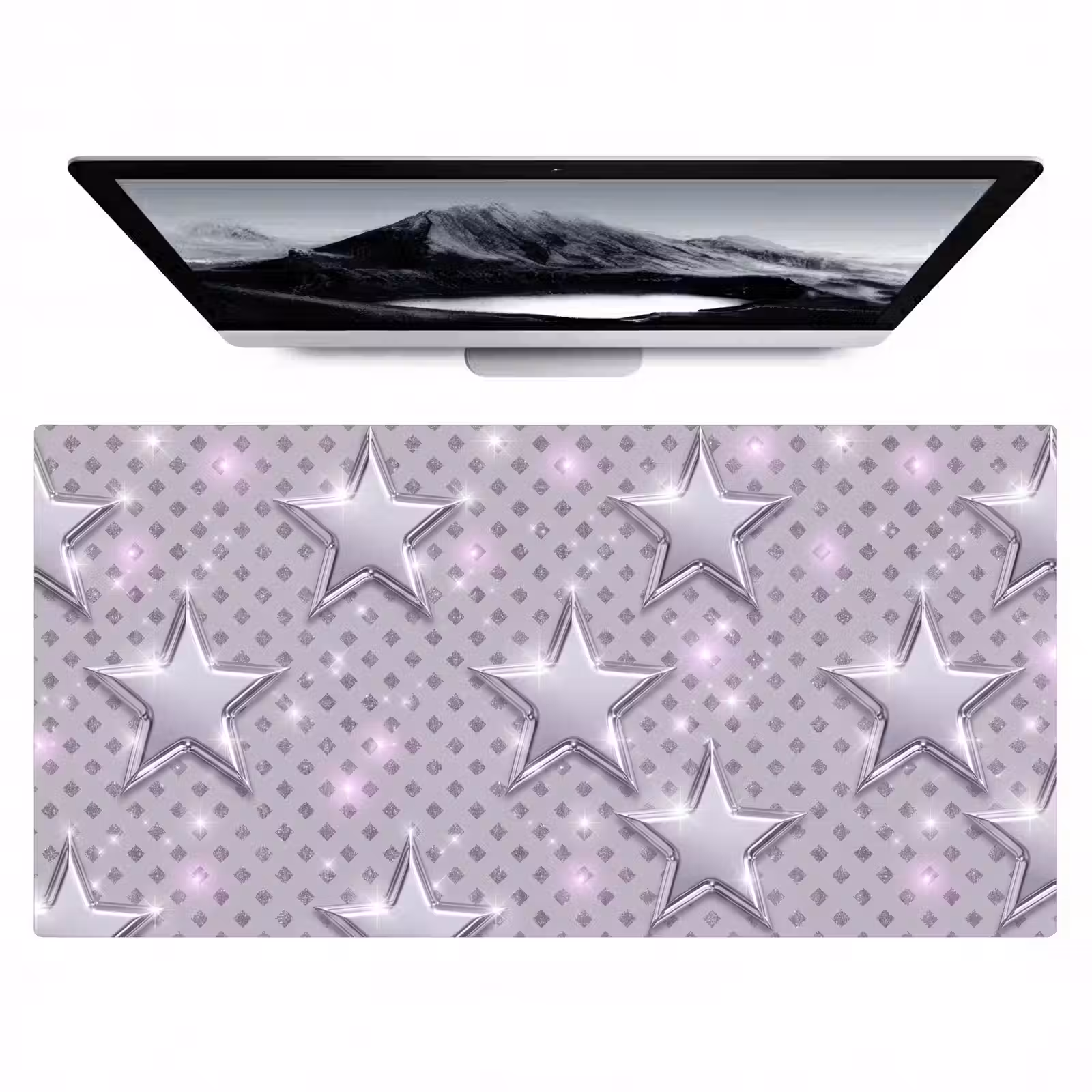 Bureau onderlegger - Sterren - Zilver - Abstract — 1