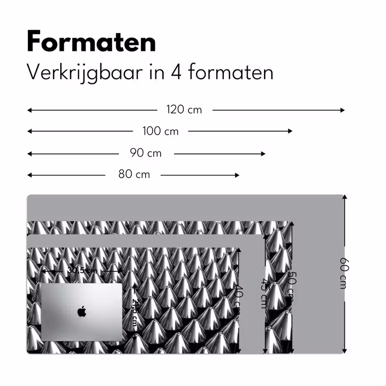Bureau onderlegger - Metalen kegels - Patroon — 8