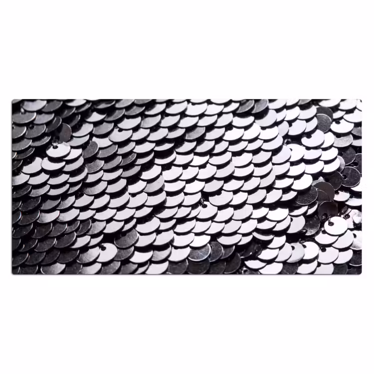Bureau onderlegger - Pailletten - Zilver - Patroon — 2