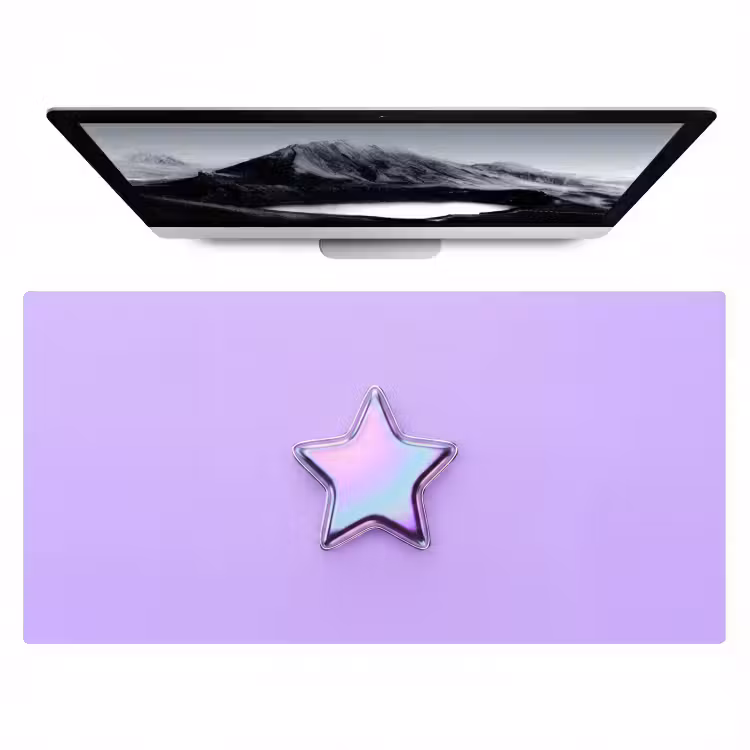 Bureau onderlegger - Ster - Holografisch - Modern — 1