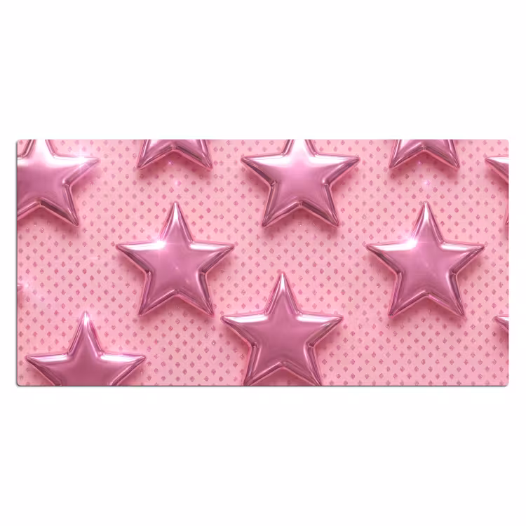 Bureau onderlegger - Sterren - Roze - Abstract — 2