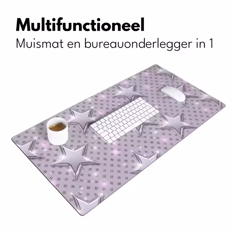 Bureau onderlegger - Sterren - Zilver - Abstract — 7