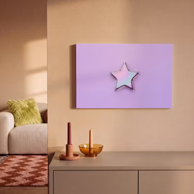 Canvas schilderij - Ster - Holografisch - Modern — 1
