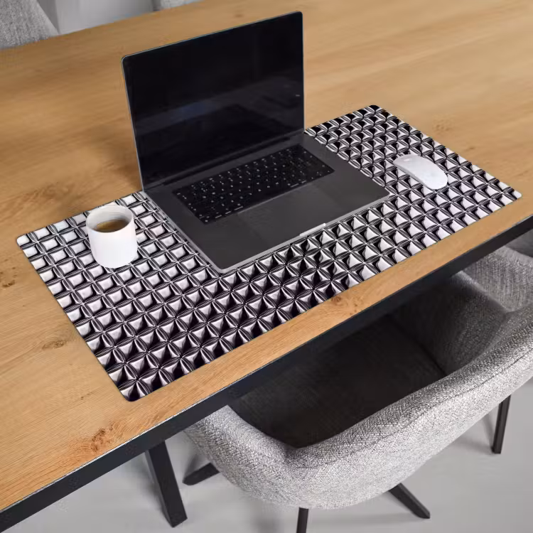 Bureau onderlegger - Patroon - Abstract - Zwart-wit — 3