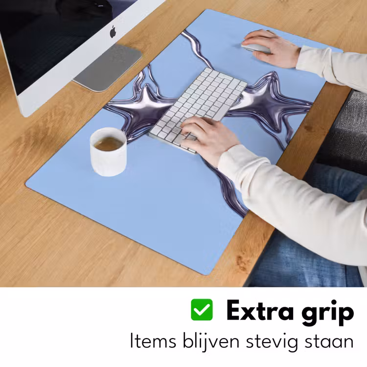 Bureau onderlegger - Sterren - Vloeibaar - Zilver — 6
