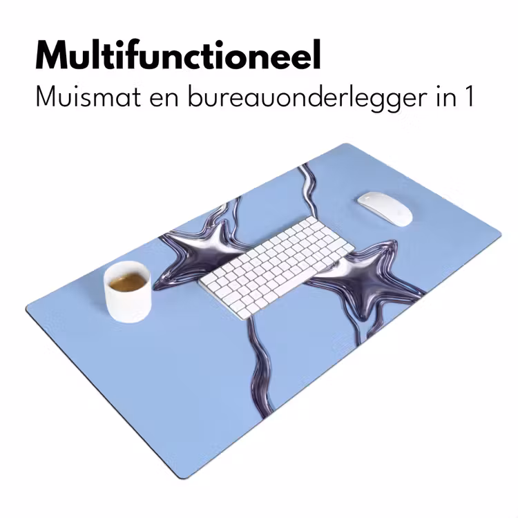 Bureau onderlegger - Sterren - Vloeibaar - Zilver — 7
