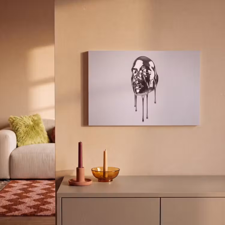 Canvas schilderij - Hoofd - Smeltend - Abstract — 1