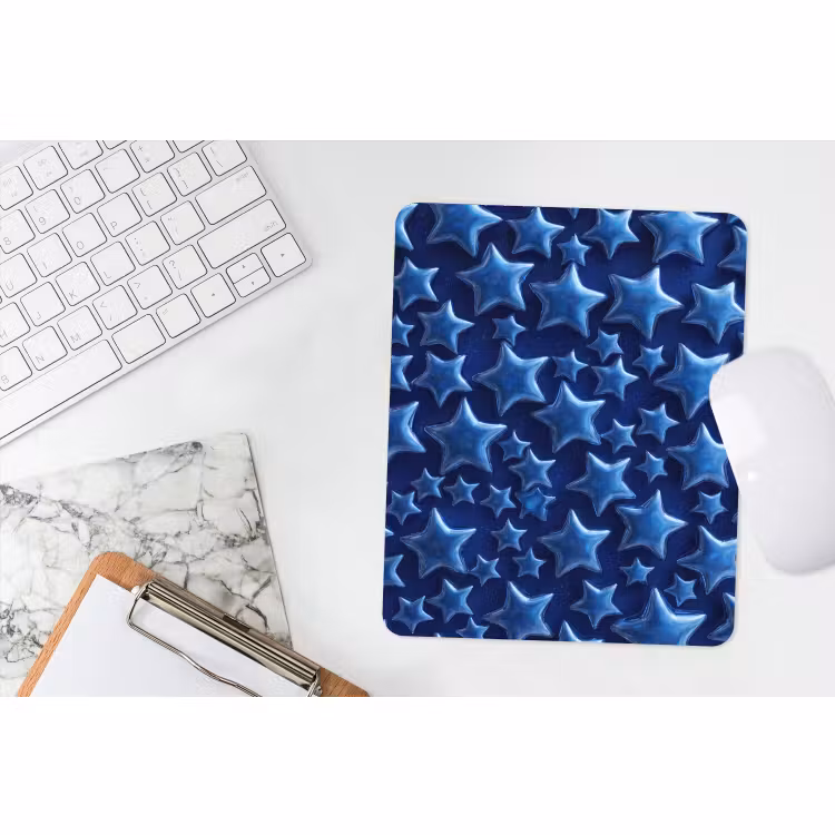 Muismat - Blauwe sterren patroon — 4