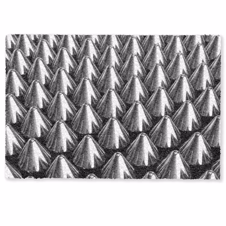 Deurmat - Metalen kegels - Patroon — 1