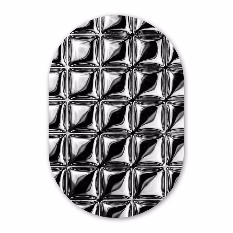 Muurovaal - Patroon - Abstract - Zwart-wit — 3
