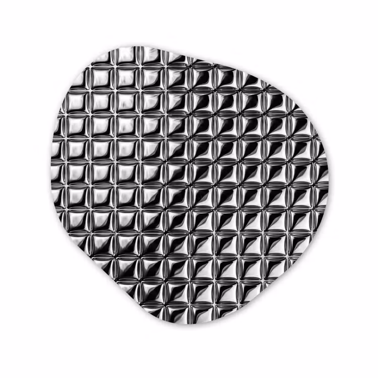 Organisch schilderij glas - Patroon - Abstract - Zwart-wit — 1