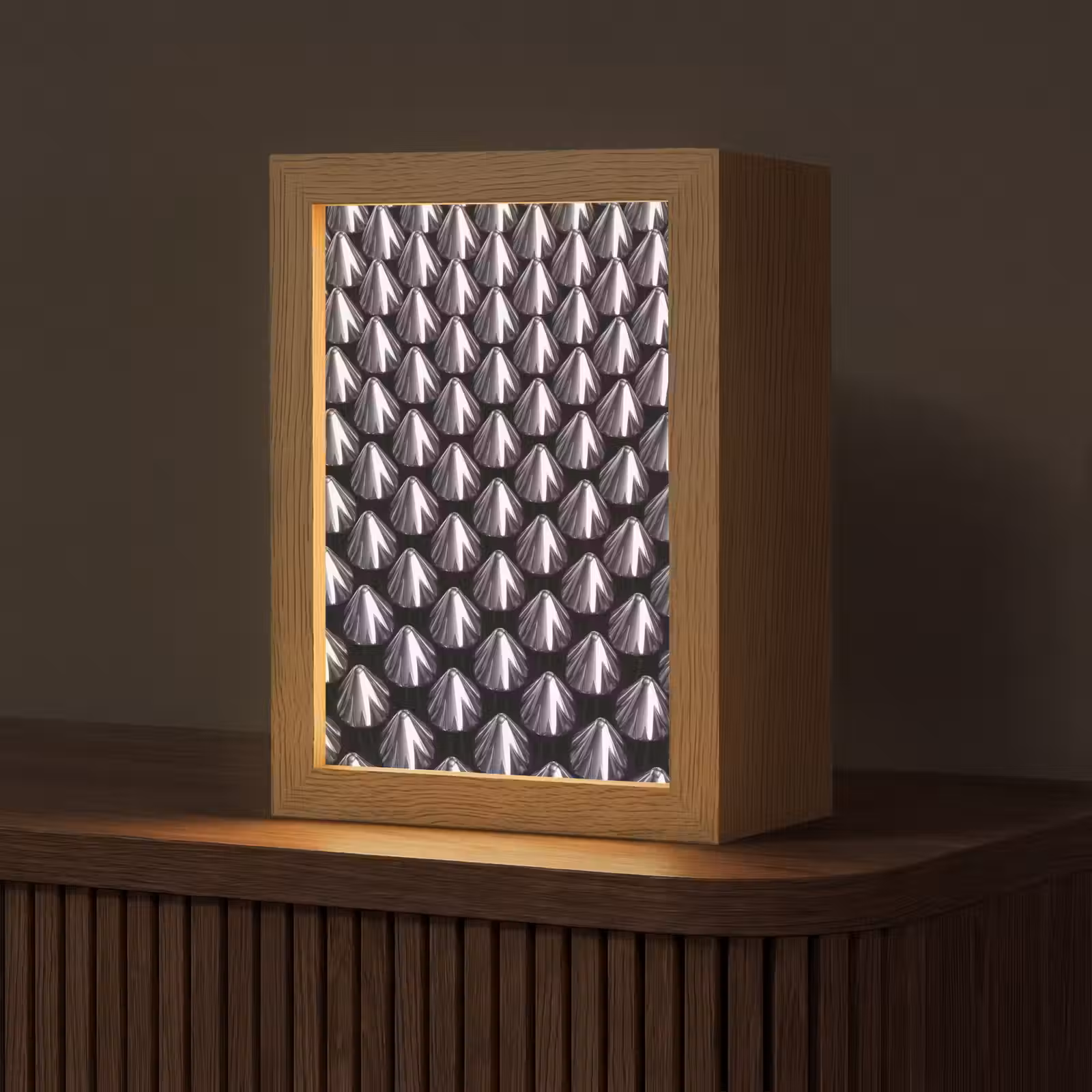 Gepersonaliseerd Lightbox - Metalen kegels - Patroon — 1