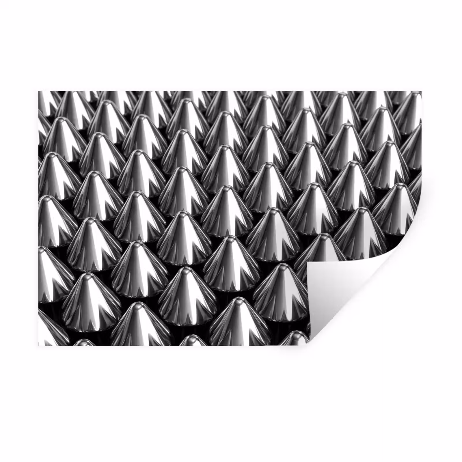 Muursticker - Metalen kegels - Patroon — 1