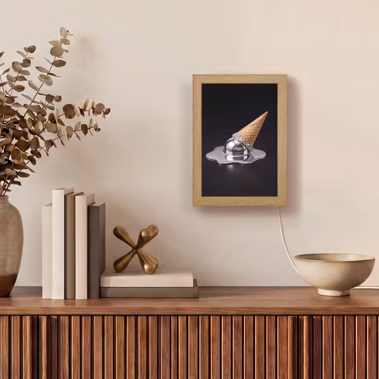 Gepersonaliseerd Lightbox - IJs - Metaal - Abstract — 4