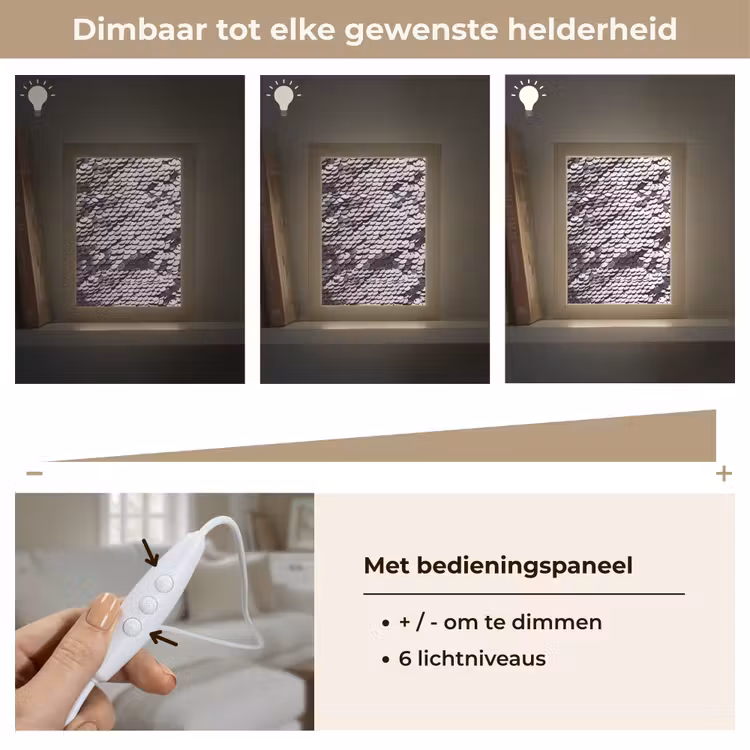 Gepersonaliseerd Lightbox - Pailletten - Zilver - Patroon — 8