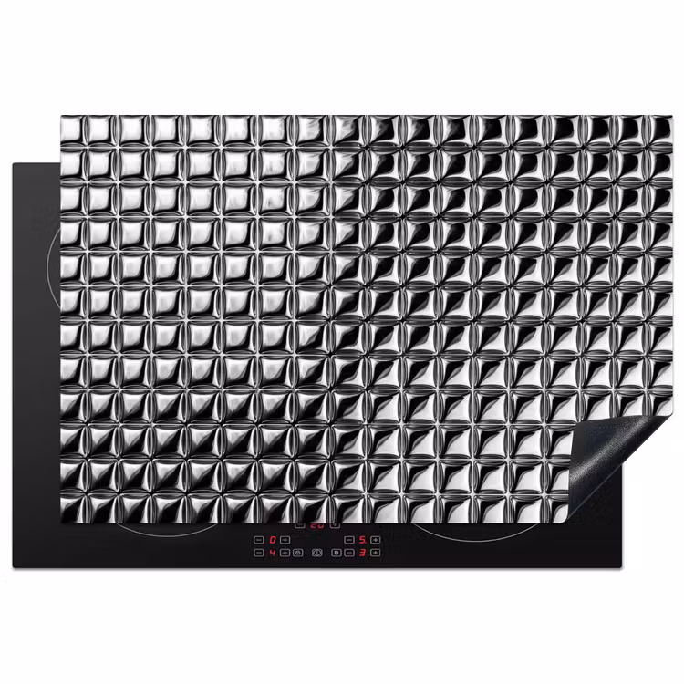 Inductiebeschermer - Patroon - Abstract - Zwart-wit — 1