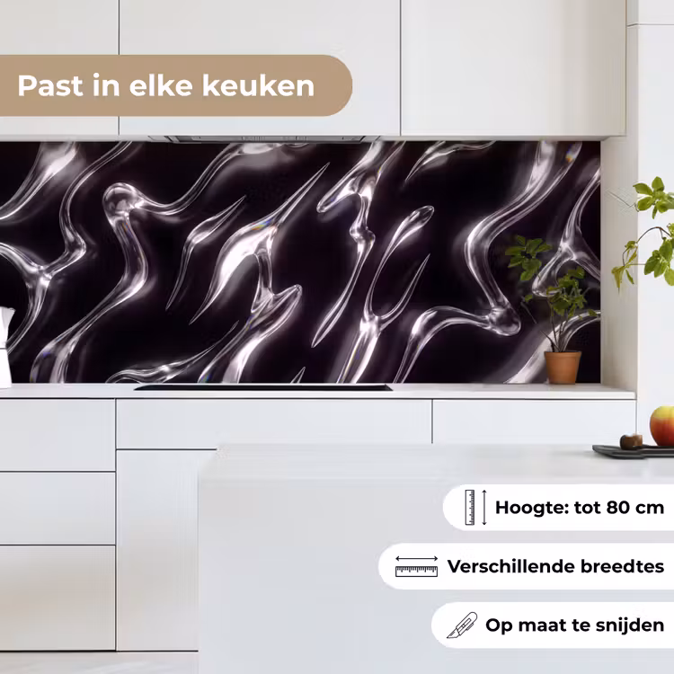Keuken achterwand - Glas - Vormen - Abstract — 7