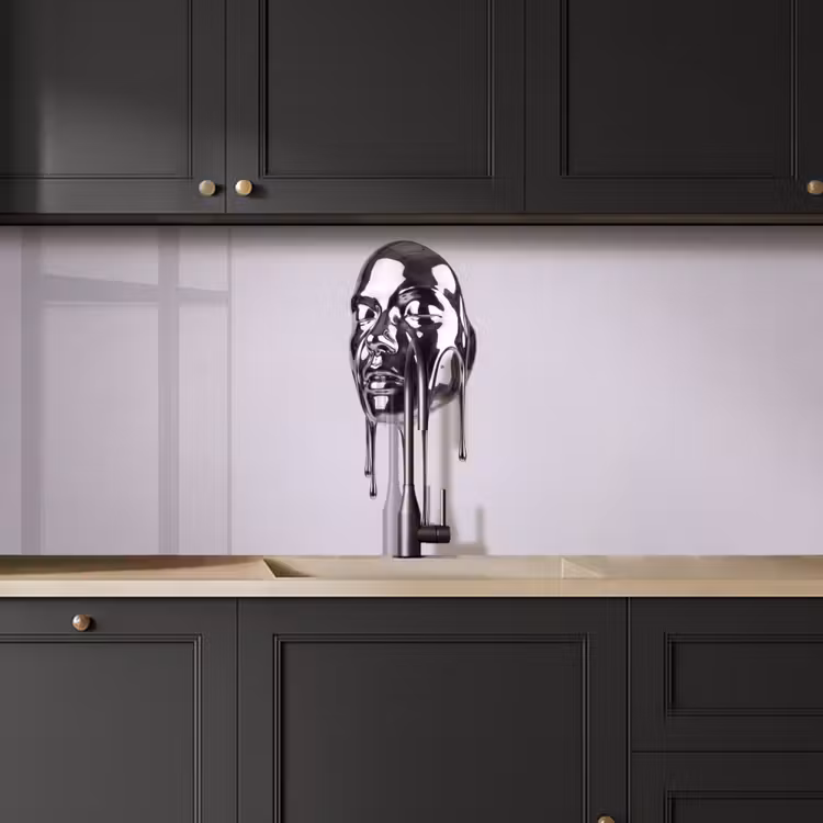 Keuken achterwand - Hoofd - Smeltend - Abstract — 6