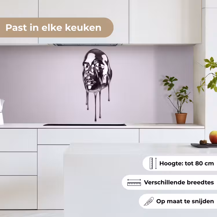 Keuken achterwand - Hoofd - Smeltend - Abstract — 7