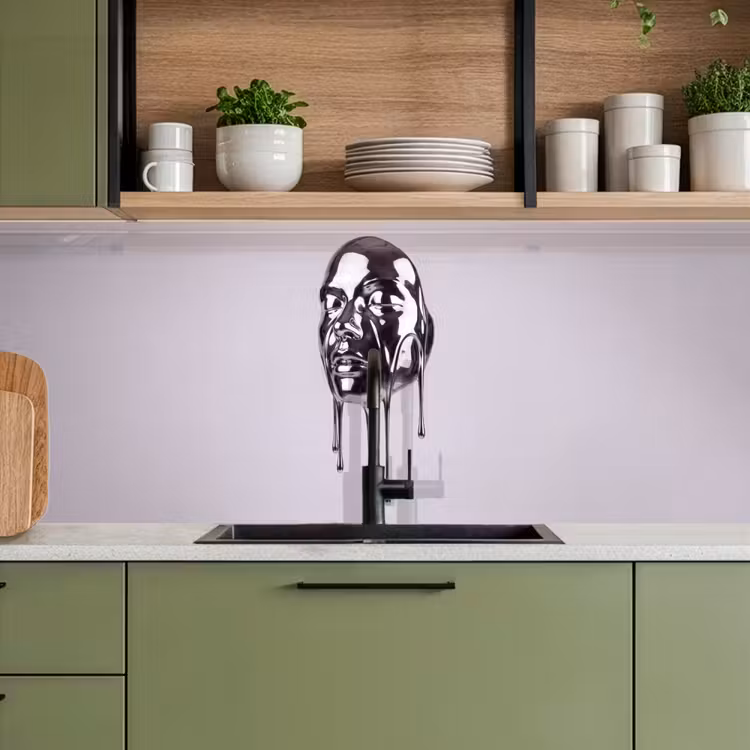 Keuken achterwand - Hoofd - Smeltend - Abstract — 8