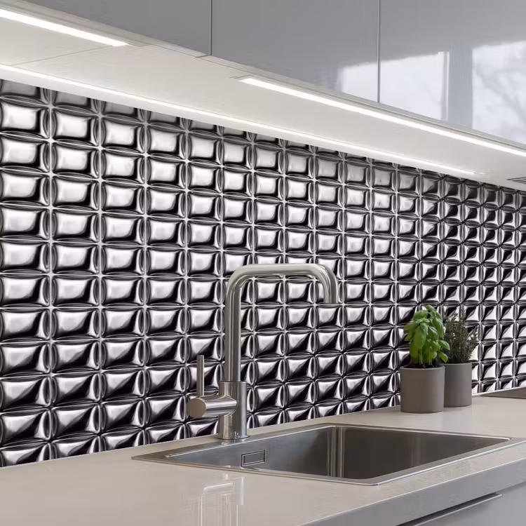 Keuken achterwand - Patroon - Abstract - Zwart-wit — 2