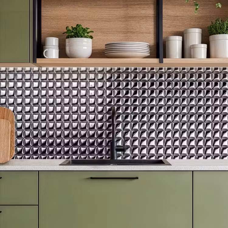 Keuken achterwand - Patroon - Abstract - Zwart-wit — 8