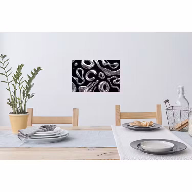 Muursticker - Abstract - Vormen - Zilver — 3