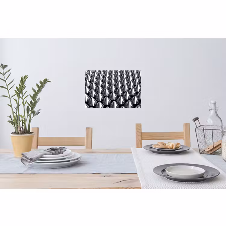 Muursticker - Metalen kegels - Patroon — 3