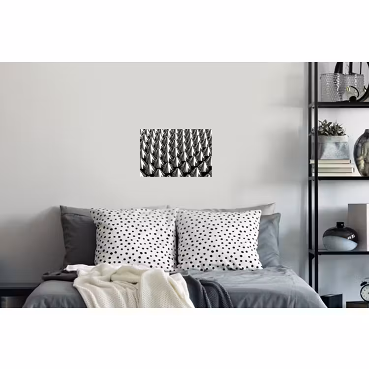 Muursticker - Metalen kegels - Patroon — 5
