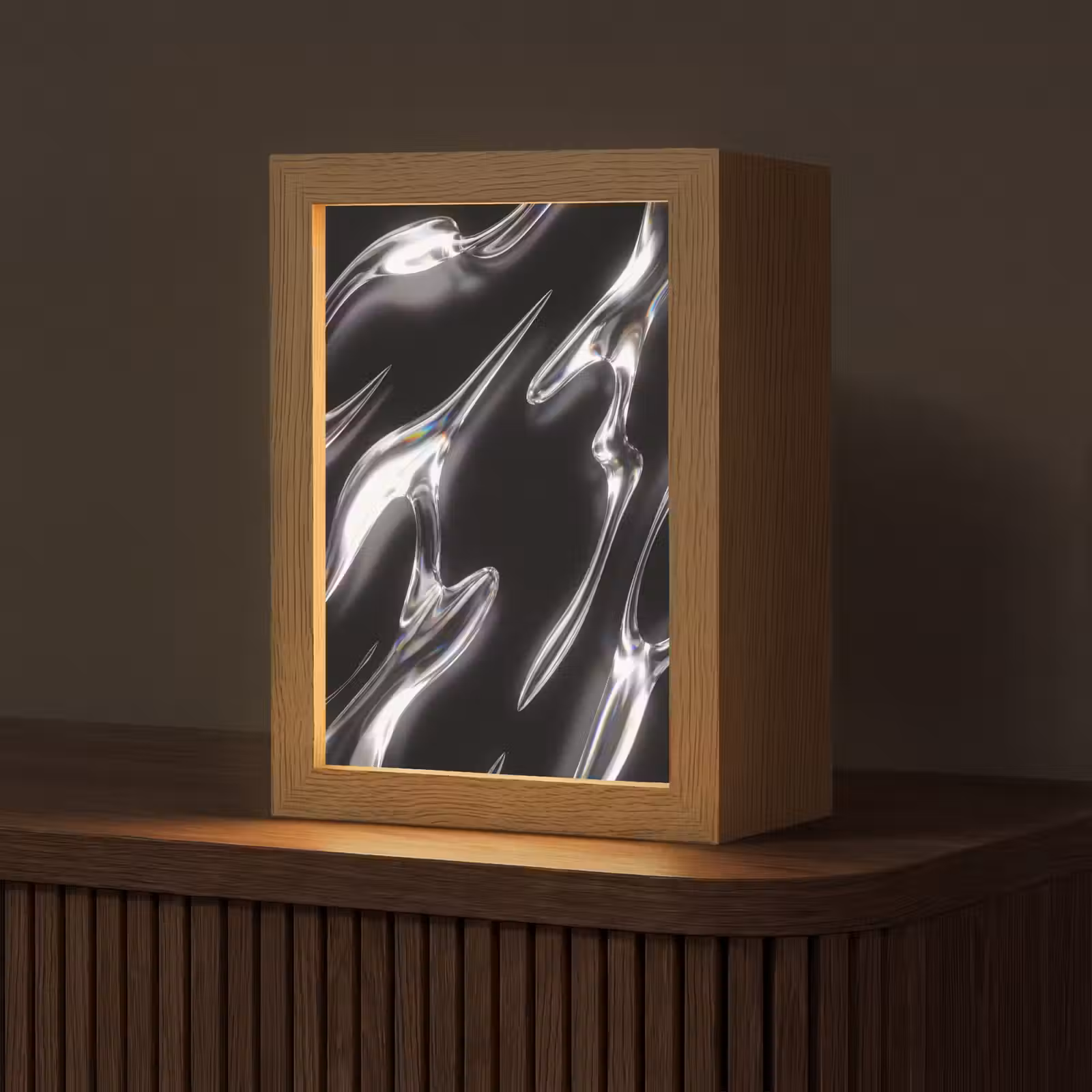 Gepersonaliseerd Lightbox - Glas - Vormen - Abstract — 1