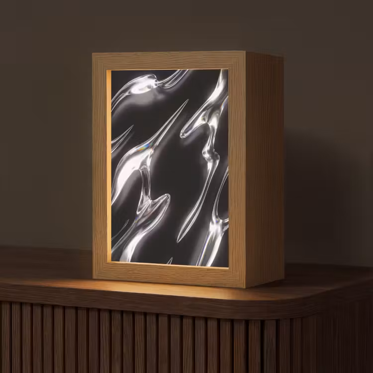 Gepersonaliseerd Lightbox - Glas - Vormen - Abstract — 1