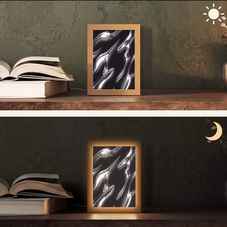 Gepersonaliseerd Lightbox - Glas - Vormen - Abstract — 5