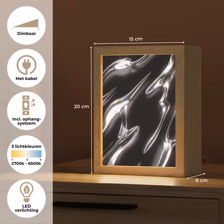 Gepersonaliseerd Lightbox - Glas - Vormen - Abstract — 7