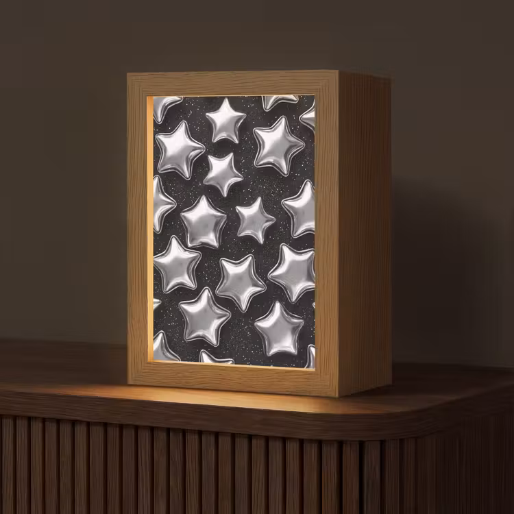 Gepersonaliseerd Lightbox - Sterren - Glanzend - Patroon — 1