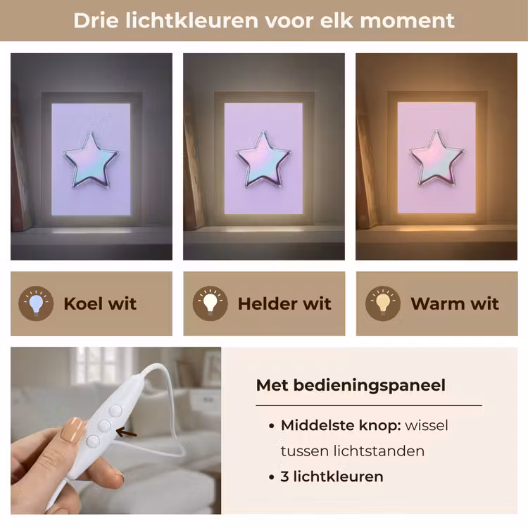 Gepersonaliseerd Lightbox - Ster - Holografisch - Modern — 6
