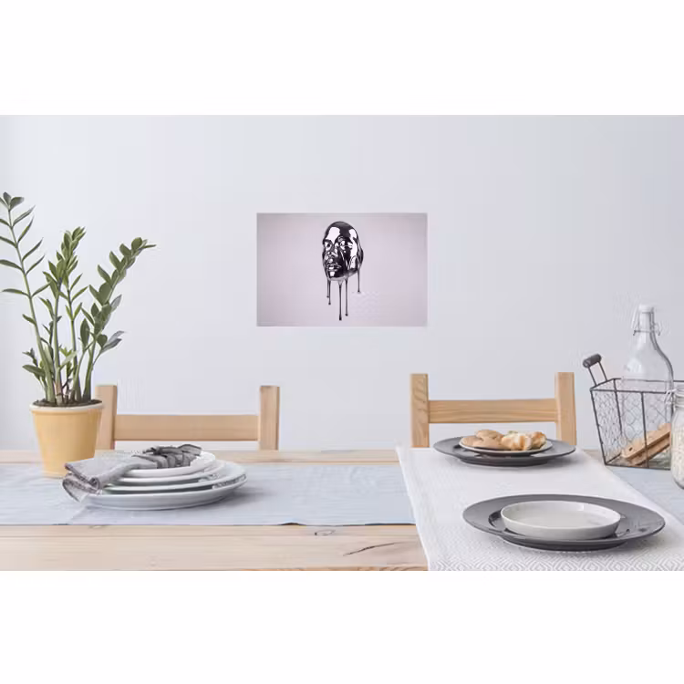 Muursticker - Hoofd - Smeltend - Abstract — 3