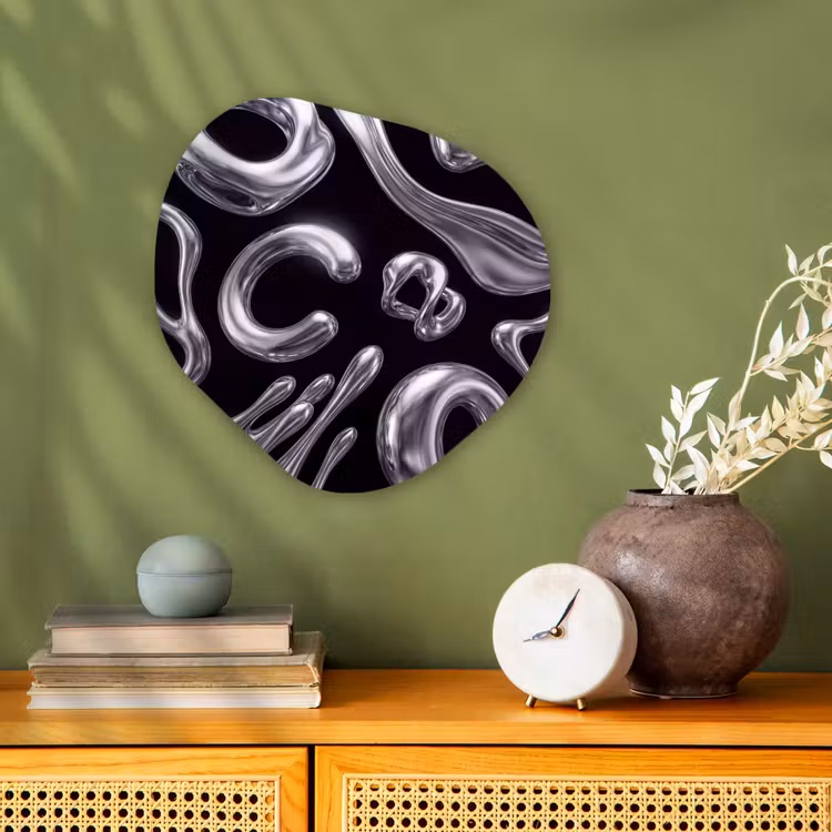 Organisch schilderij forex - Abstract - Vormen - Zilver — 2