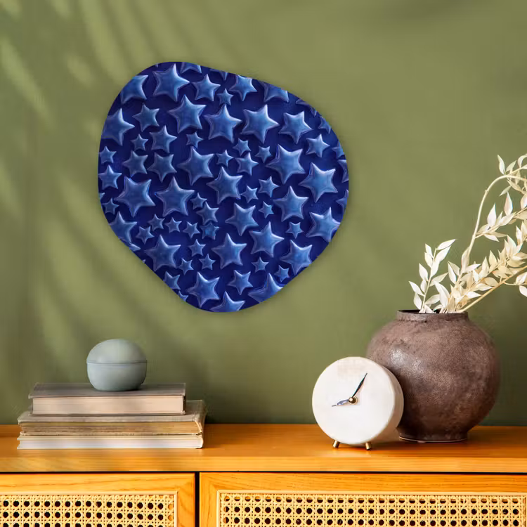 Organisch schilderij forex - Blauwe sterren patroon — 2