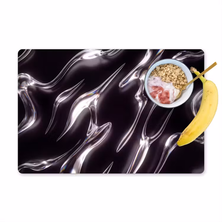Placemat - 6 stuks - Glas - Vormen - Abstract — 1