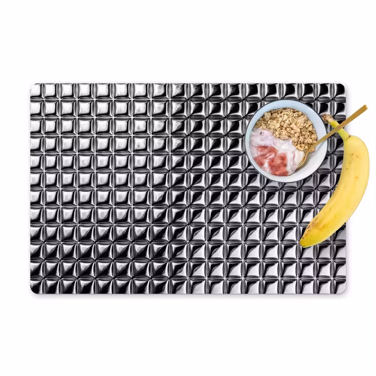 Placemat - 6 stuks - Patroon - Abstract - Zwart-wit — 1