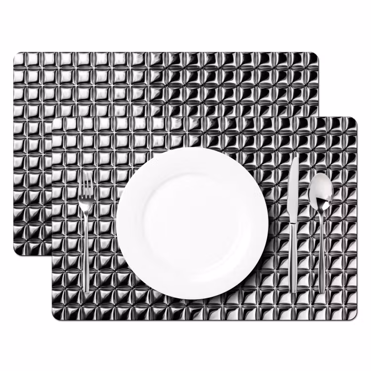 Placemat - 6 stuks - Patroon - Abstract - Zwart-wit — 2