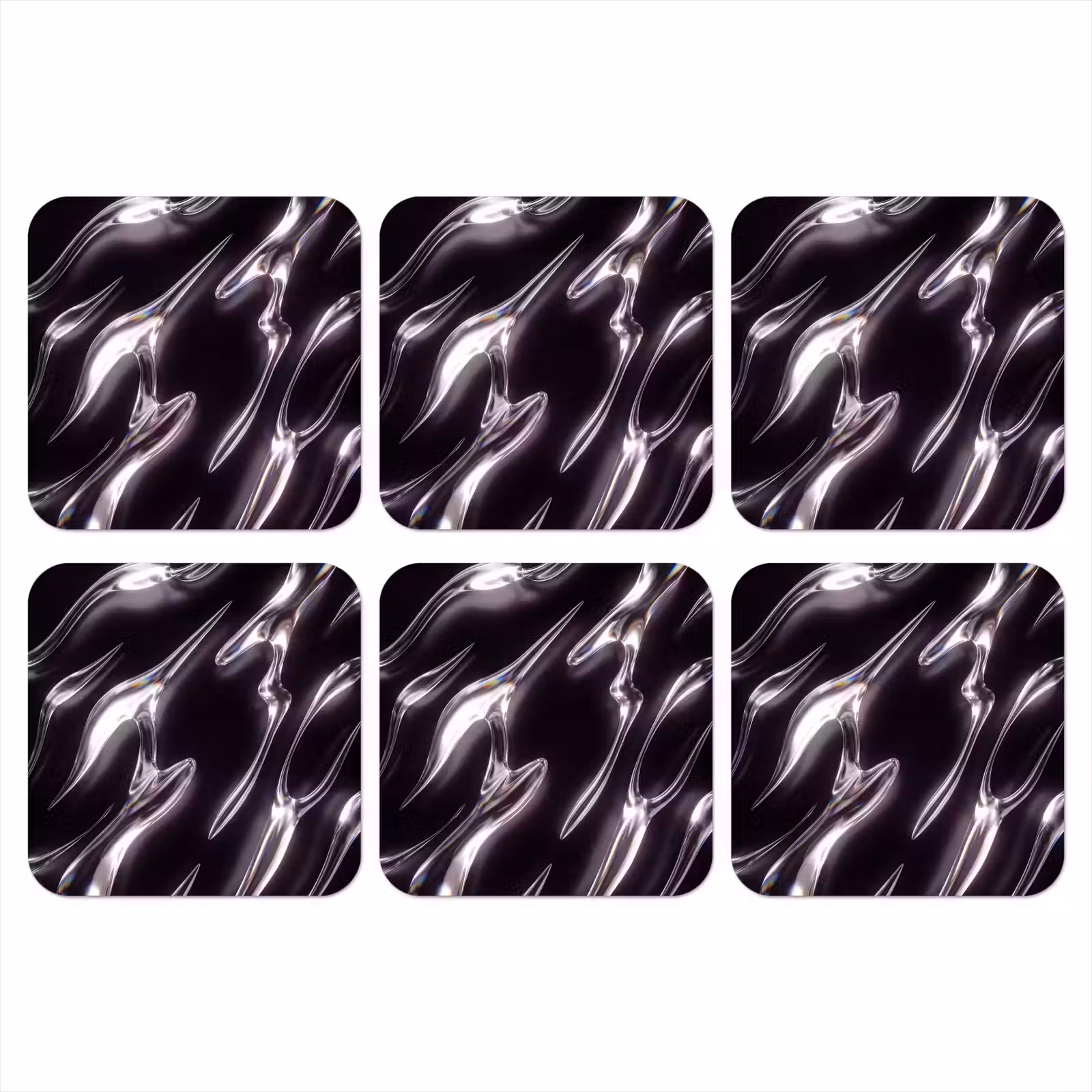 Onderzetter - Glas - Vormen - Abstract — 1